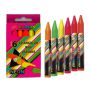 Kredki świecowe Easy Colours Fluo trójkątne, 6 kolorów - 3